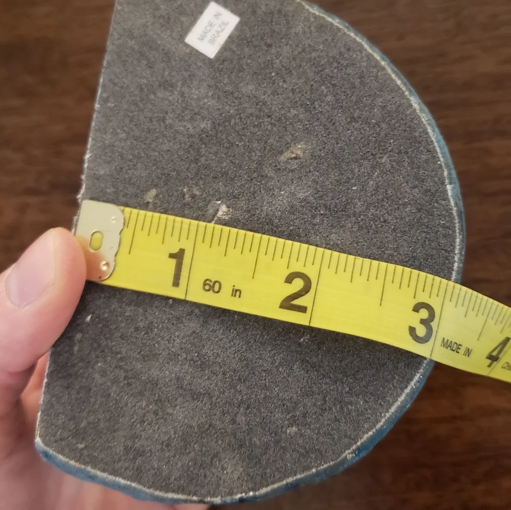 Blue Geode Bookend/Candle Holder Made in Brazil  - Picture 5 of 8